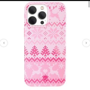 NWT Pink Limited Velvet Caviar Iphone 13/14 PRO MAX Case w/ matching ring/stand